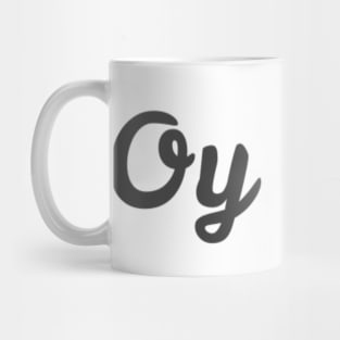 Oy Vey Cursive Mug